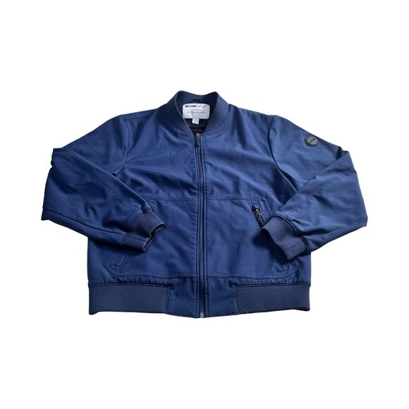 William Rast Justin Timberlake & Trace Ayala Bomber Jacket Mens Medium Navy Blue - Picture 1 of 5